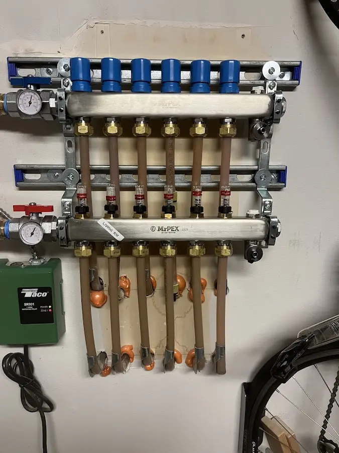 Plumber performing Leak Detection at a residential property in Barnstead